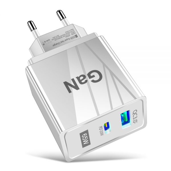 US/EU/UK 65W GaN Super Quick Charger QC3.0+USB C Fast Charger PD65W Gan charger Compatible for Laptop ipad iPhone Huawei Xiaomi - Image 10