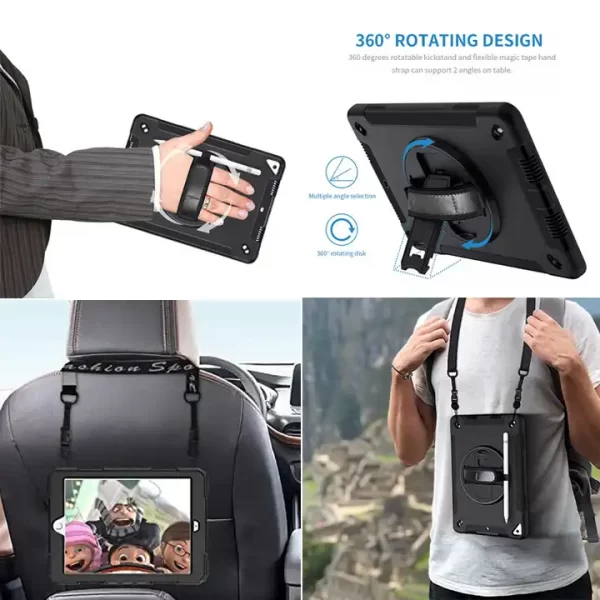 Shockproof Holder Shoulder Strap Silicone Tablet Cases For Ipad Pro 12.9 Case Tablets Cover For Ipad Case 12.9 - Image 5